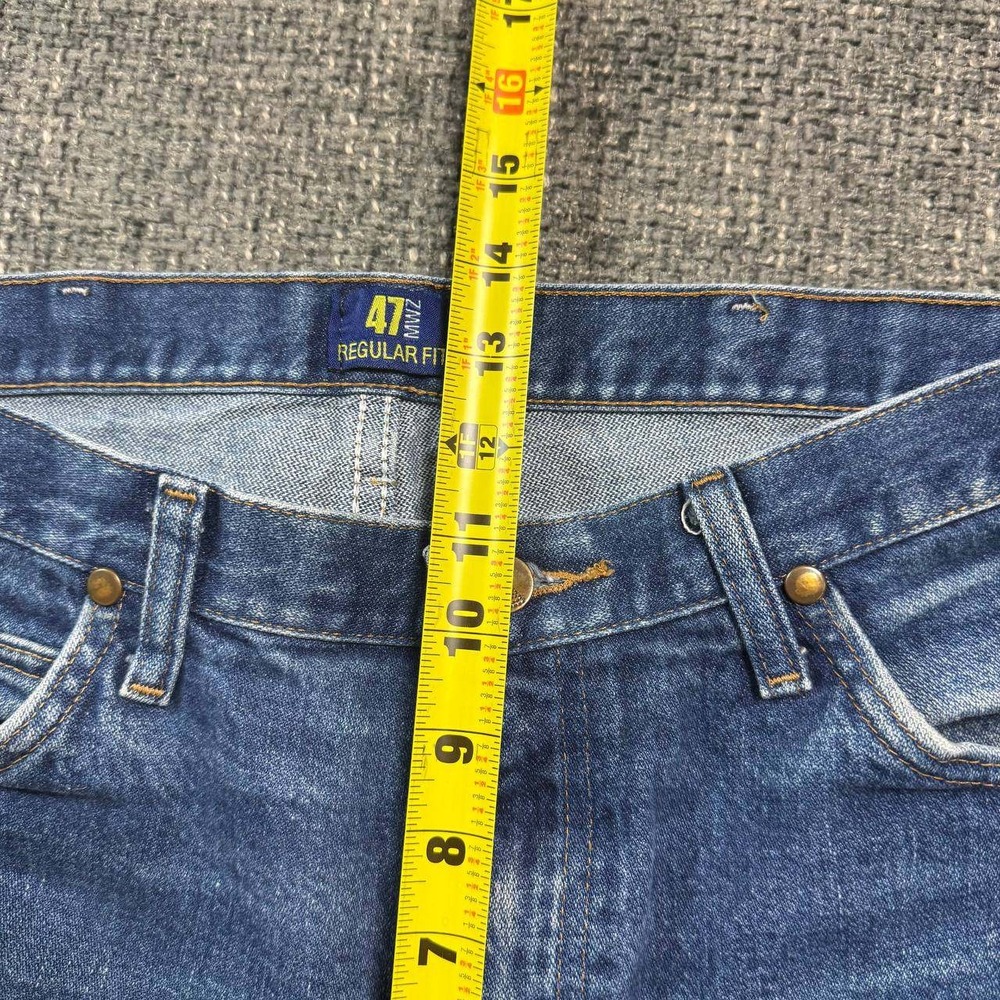 Wrangler Cowboy Cut Jeans Mens 33x30 Blue Medium Wash Straight Leg Vintage 90s - Picture 14 of 16